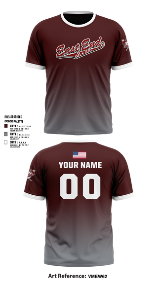 Short Sleeve Performance Shirt, East End Mishawaka Baseball Softball Association, Softball, Teamtime, Team time, sublimation, custom sports apparel, team uniforms, spirit wear, spiritwear, sports uniforms, custom shirts, team store, custom team store, fundraiser sports, apparel fundraiser