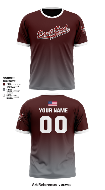 East End Mishawaka Baseball Softball Association 26327685 Short Sleeve Performance Shirt - 7