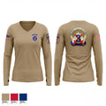3rd Brigade, 10th Mountain Division 86124466 Women's Long Sleeve V-neck Shirt - 1
