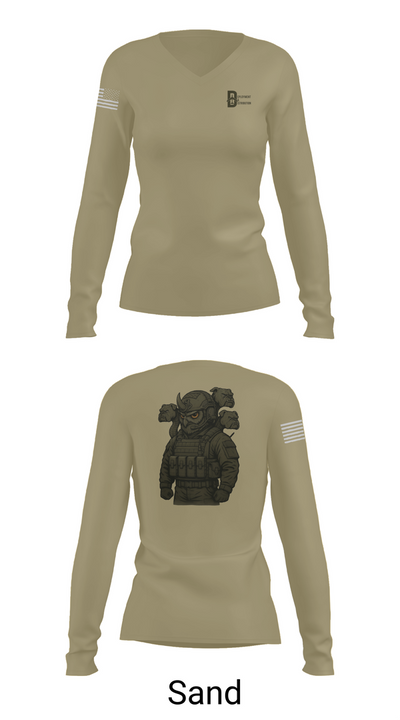 Deployment & Distribution Flight 11533271 Women's Long Sleeve V-neck Shirt - 97