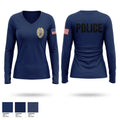 Washington Police Department 9291896 Women's Long Sleeve V-neck Shirt - 1