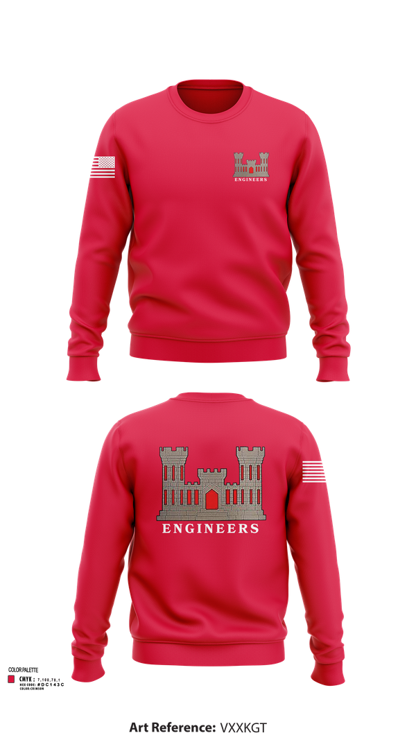 Crew Neck Sweatshirt, 817th engineer sapper, , Teamtime, Team time, sublimation, custom sports apparel, team uniforms, spirit wear, spiritwear, sports uniforms, custom shirts, team store, custom team store, fundraiser sports, apparel fundraiser