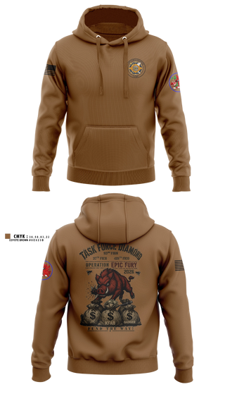 Hoodie, 93rd Finance Battalion, National Guard, Teamtime, Team time, sublimation, custom sports apparel, team uniforms, spirit wear, spiritwear, sports uniforms, custom shirts, team store, custom team store, fundraiser sports, apparel fundraiser