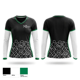 Womens Long Sleeve Vneck Shirt, PFC Extreme, Women's Soccer, Teamtime, Team time, sublimation, custom sports apparel, team uniforms, spirit wear, spiritwear, sports uniforms, custom shirts, team store, custom team store, fundraiser sports, apparel fundraiser