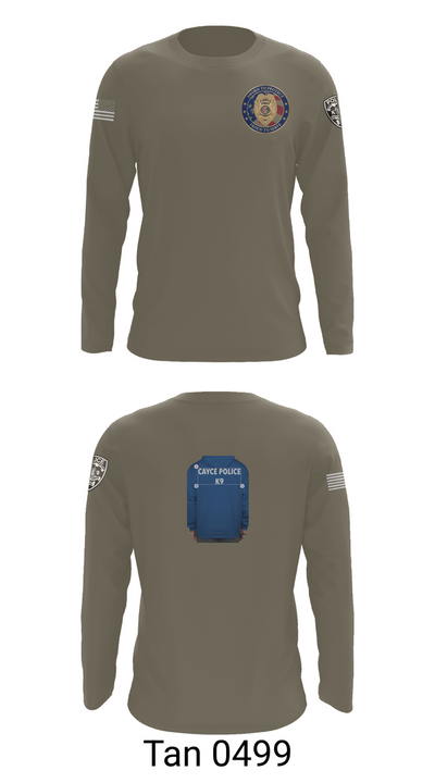 Cayce Police K9 35627395 Long Sleeve Performance Shirt 63