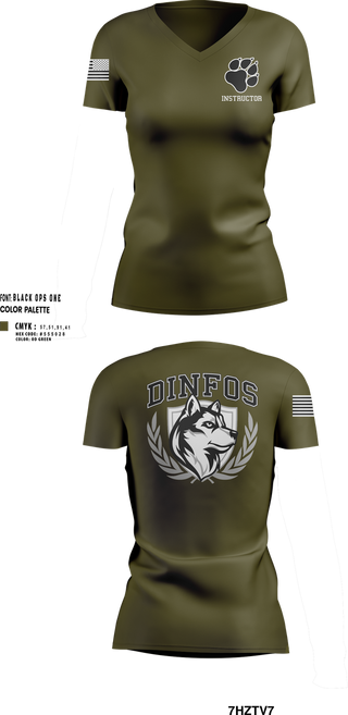 Womens Short Sleeve Vneck Shirt, DINFOS, Army, Teamtime, Team time, sublimation, custom sports apparel, team uniforms, spirit wear, spiritwear, sports uniforms, custom shirts, team store, custom team store, fundraiser sports, apparel fundraiser