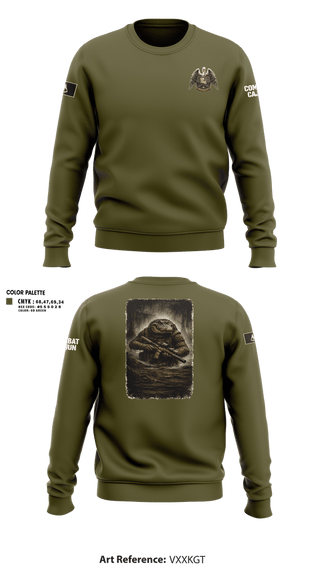 Crew Neck Sweatshirt, Louisiana State Guard, Army, Teamtime, Team time, sublimation, custom sports apparel, team uniforms, spirit wear, spiritwear, sports uniforms, custom shirts, team store, custom team store, fundraiser sports, apparel fundraiser