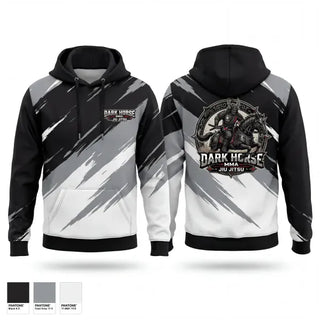 Hoodie, DARK HORSE MMA/JIU JITSU, , Teamtime, Team time, sublimation, custom sports apparel, team uniforms, spirit wear, spiritwear, sports uniforms, custom shirts, team store, custom team store, fundraiser sports, apparel fundraiser