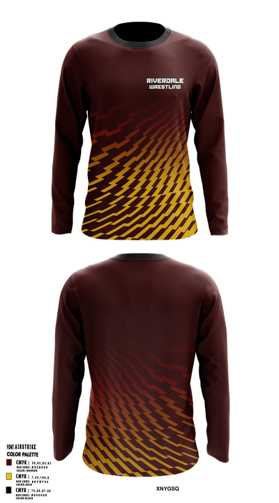Riverdale Wrestling Club 46170868 Long Sleeve Performance Shirt 1