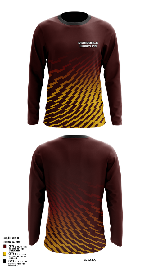 Long Sleeve Performance Shirt, Riverdale Wrestling Club, Wrestling, Teamtime, Team time, sublimation, custom sports apparel, team uniforms, spirit wear, spiritwear, sports uniforms, custom shirts, team store, custom team store, fundraiser sports, apparel fundraiser