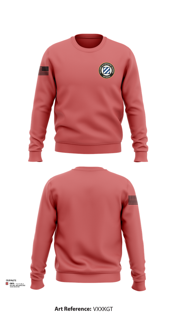 Crew Neck Sweatshirt, 3rd Infantry Division, , Teamtime, Team time, sublimation, custom sports apparel, team uniforms, spirit wear, spiritwear, sports uniforms, custom shirts, team store, custom team store, fundraiser sports, apparel fundraiser