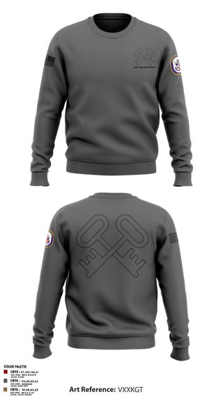 Crew Neck Sweatshirt, Uss San Antonio, Navy, Teamtime, Team time, sublimation, custom sports apparel, team uniforms, spirit wear, spiritwear, sports uniforms, custom shirts, team store, custom team store, fundraiser sports, apparel fundraiser