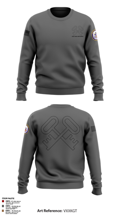 Uss San Antonio Crew Neck Sweatshirt - 2