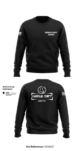 Crew Neck Sweatshirt, Charlie Shift Patrol, , Teamtime, Team time, sublimation, custom sports apparel, team uniforms, spirit wear, spiritwear, sports uniforms, custom shirts, team store, custom team store, fundraiser sports, apparel fundraiser