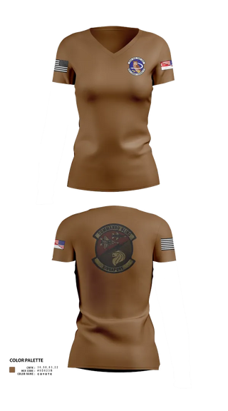 Womens Short Sleeve Vneck Shirt, 497 COMBAT TRAINING FLIGHT, Air Force, Teamtime, Team time, sublimation, custom sports apparel, team uniforms, spirit wear, spiritwear, sports uniforms, custom shirts, team store, custom team store, fundraiser sports, apparel fundraiser