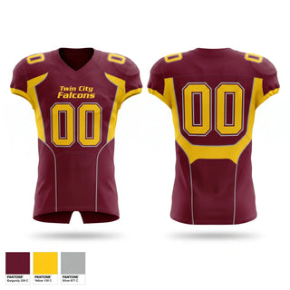 Football Jersey, Twin City Falcons, Football, Teamtime, Team time, sublimation, custom sports apparel, team uniforms, spirit wear, spiritwear, sports uniforms, custom shirts, team store, custom team store, fundraiser sports, apparel fundraiser