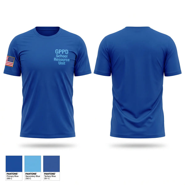 Short Sleeve Performance Shirt, GPPD School Resource Unit, Police, Teamtime, Team time, sublimation, custom sports apparel, team uniforms, spirit wear, spiritwear, sports uniforms, custom shirts, team store, custom team store, fundraiser sports, apparel fundraiser