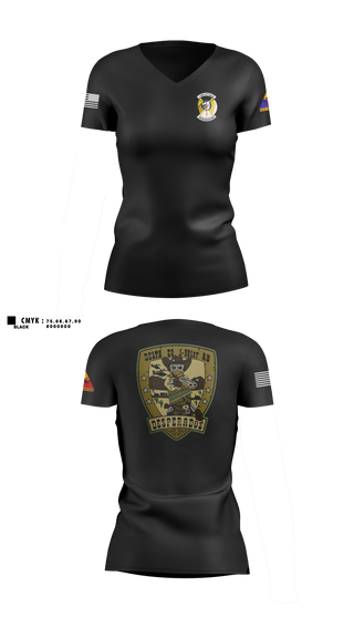 Womens Short Sleeve Vneck Shirt, D Co, 1-501st AB, Army, Teamtime, Team time, sublimation, custom sports apparel, team uniforms, spirit wear, spiritwear, sports uniforms, custom shirts, team store, custom team store, fundraiser sports, apparel fundraiser