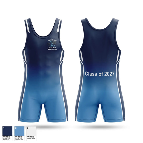 Wrestling Singlet, Northshore Panthers, Wrestling, Teamtime, Team time, sublimation, custom sports apparel, team uniforms, spirit wear, spiritwear, sports uniforms, custom shirts, team store, custom team store, fundraiser sports, apparel fundraiser