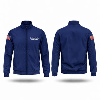 Windbreaker, Oakland Police Department, Police, Teamtime, Team time, sublimation, custom sports apparel, team uniforms, spirit wear, spiritwear, sports uniforms, custom shirts, team store, custom team store, fundraiser sports, apparel fundraiser