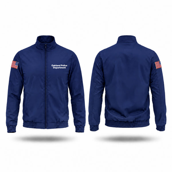Windbreaker, Oakland Police Department, Police, Teamtime, Team time, sublimation, custom sports apparel, team uniforms, spirit wear, spiritwear, sports uniforms, custom shirts, team store, custom team store, fundraiser sports, apparel fundraiser