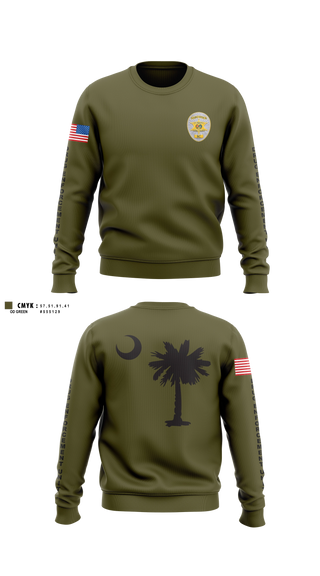 Crew Neck Sweatshirt, York County Multi-Jurisdictional Drug Enforcement Unti, Police, Teamtime, Team time, sublimation, custom sports apparel, team uniforms, spirit wear, spiritwear, sports uniforms, custom shirts, team store, custom team store, fundraiser sports, apparel fundraiser