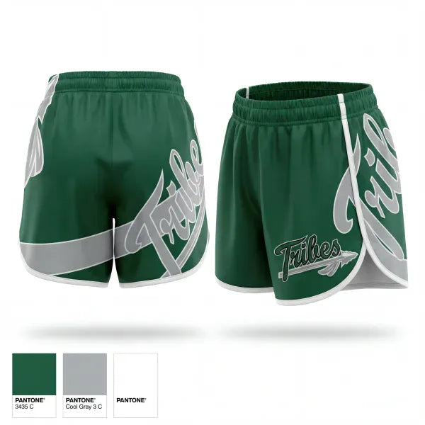 Womens Shorts, Tribes, Softball, Teamtime, Team time, sublimation, custom sports apparel, team uniforms, spirit wear, spiritwear, sports uniforms, custom shirts, team store, custom team store, fundraiser sports, apparel fundraiser
