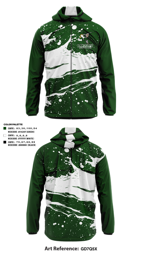 Windbreaker, Randolph Southern Senior High School, Spirit Store, Teamtime, Team time, sublimation, custom sports apparel, team uniforms, spirit wear, spiritwear, sports uniforms, custom shirts, team store, custom team store, fundraiser sports, apparel fundraiser