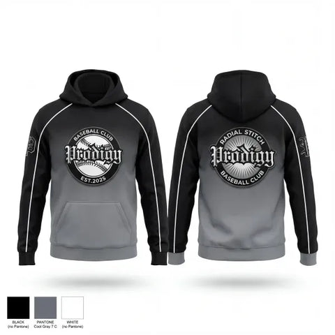 Hoodie, Prodigy, Baseball, Teamtime, Team time, sublimation, custom sports apparel, team uniforms, spirit wear, spiritwear, sports uniforms, custom shirts, team store, custom team store, fundraiser sports, apparel fundraiser