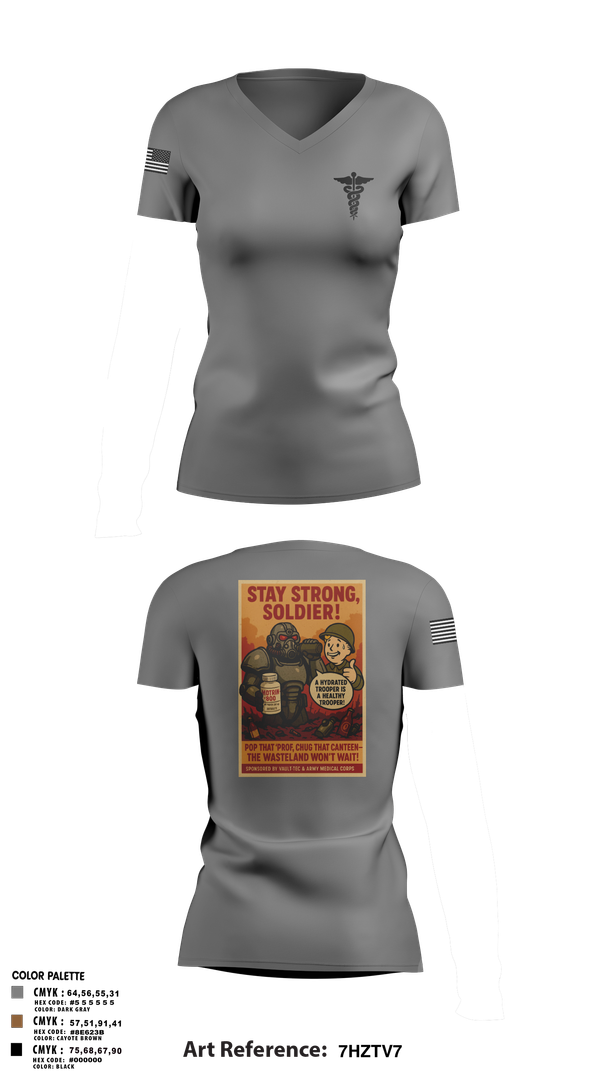 Womens Short Sleeve Vneck Shirt, 319th IEW, , Teamtime, Team time, sublimation, custom sports apparel, team uniforms, spirit wear, spiritwear, sports uniforms, custom shirts, team store, custom team store, fundraiser sports, apparel fundraiser