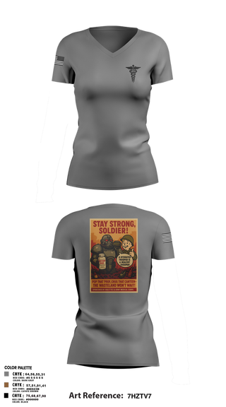 Womens Short Sleeve Vneck Shirt, 319th IEW, , Teamtime, Team time, sublimation, custom sports apparel, team uniforms, spirit wear, spiritwear, sports uniforms, custom shirts, team store, custom team store, fundraiser sports, apparel fundraiser