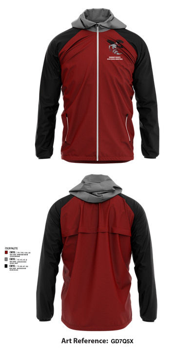 Fairmont Heights High School Basketball 2984774 Windbreaker - 41