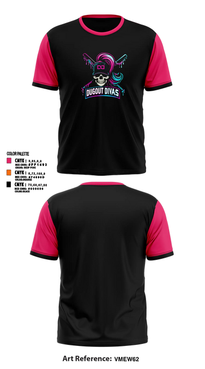 Dugout divas 33189560 Short Sleeve Performance Shirt - 5
