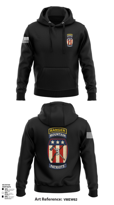2-47 infantry 3rd BRG 10th MTN 15406658 Hoodie - 102