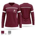 Aquinas Boxing 23313363 Women's Long Sleeve V-neck Shirt - 1