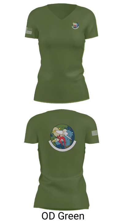20th Intelligence Squadron 92115320 Women's Short Sleeve V-neck Shirt - 48