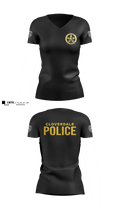 Cloverdale police department 51984655 Women's Short Sleeve V-neck Shirt - 2