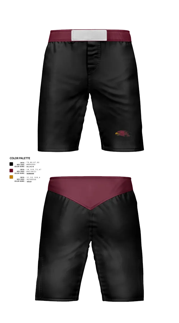 Fight Shorts, Silver Lake Eagles, Wrestling, Teamtime, Team time, sublimation, custom sports apparel, team uniforms, spirit wear, spiritwear, sports uniforms, custom shirts, team store, custom team store, fundraiser sports, apparel fundraiser