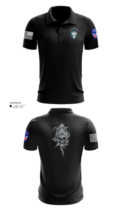 95th cbrn 3rd plt Short Sleeve Performance Polo - 120