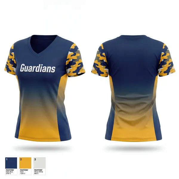 Womens Short Sleeve Vneck Shirt, Guardians, Baseball, Teamtime, Team time, sublimation, custom sports apparel, team uniforms, spirit wear, spiritwear, sports uniforms, custom shirts, team store, custom team store, fundraiser sports, apparel fundraiser