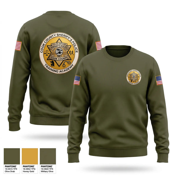 Crew Neck Sweatshirt, Cook County Sheriff Police Training Academy, Police, Teamtime, Team time, sublimation, custom sports apparel, team uniforms, spirit wear, spiritwear, sports uniforms, custom shirts, team store, custom team store, fundraiser sports, apparel fundraiser