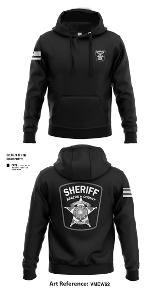 Hoodie, Brazos county sheriffs office, Police, Teamtime, Team time, sublimation, custom sports apparel, team uniforms, spirit wear, spiritwear, sports uniforms, custom shirts, team store, custom team store, fundraiser sports, apparel fundraiser