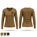 115th Security Forces Squadron Women's Long Sleeve V-neck Shirt - 1