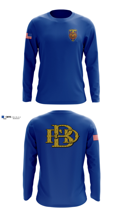 Long Sleeve Performance Shirt, Bethany Fire Department, Fire Department, Teamtime, Team time, sublimation, custom sports apparel, team uniforms, spirit wear, spiritwear, sports uniforms, custom shirts, team store, custom team store, fundraiser sports, apparel fundraiser