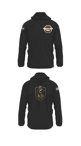 Windbreaker, Kilgore K-9 Unit, Police, Teamtime, Team time, sublimation, custom sports apparel, team uniforms, spirit wear, spiritwear, sports uniforms, custom shirts, team store, custom team store, fundraiser sports, apparel fundraiser