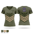 USS Forrestal Women's Short Sleeve V-neck Shirt - 1