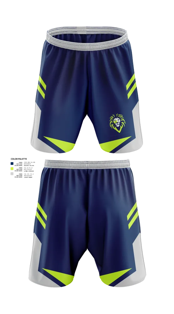 Athletic Shorts With Pockets, Lions, , Teamtime, Team time, sublimation, custom sports apparel, team uniforms, spirit wear, spiritwear, sports uniforms, custom shirts, team store, custom team store, fundraiser sports, apparel fundraiser