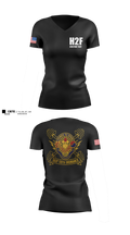 59th ORD BDE Women's Short Sleeve V-neck Shirt - 3
