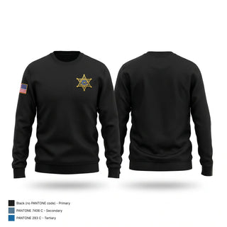 Crew Neck Sweatshirt, Schuyler County Sheriff’s Office, Police, Teamtime, Team time, sublimation, custom sports apparel, team uniforms, spirit wear, spiritwear, sports uniforms, custom shirts, team store, custom team store, fundraiser sports, apparel fundraiser