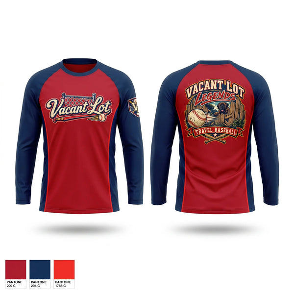Long Sleeve Performance Shirt, TeamTime - Sports Demo, Baseball, Teamtime, Team time, sublimation, custom sports apparel, team uniforms, spirit wear, spiritwear, sports uniforms, custom shirts, team store, custom team store, fundraiser sports, apparel fundraiser